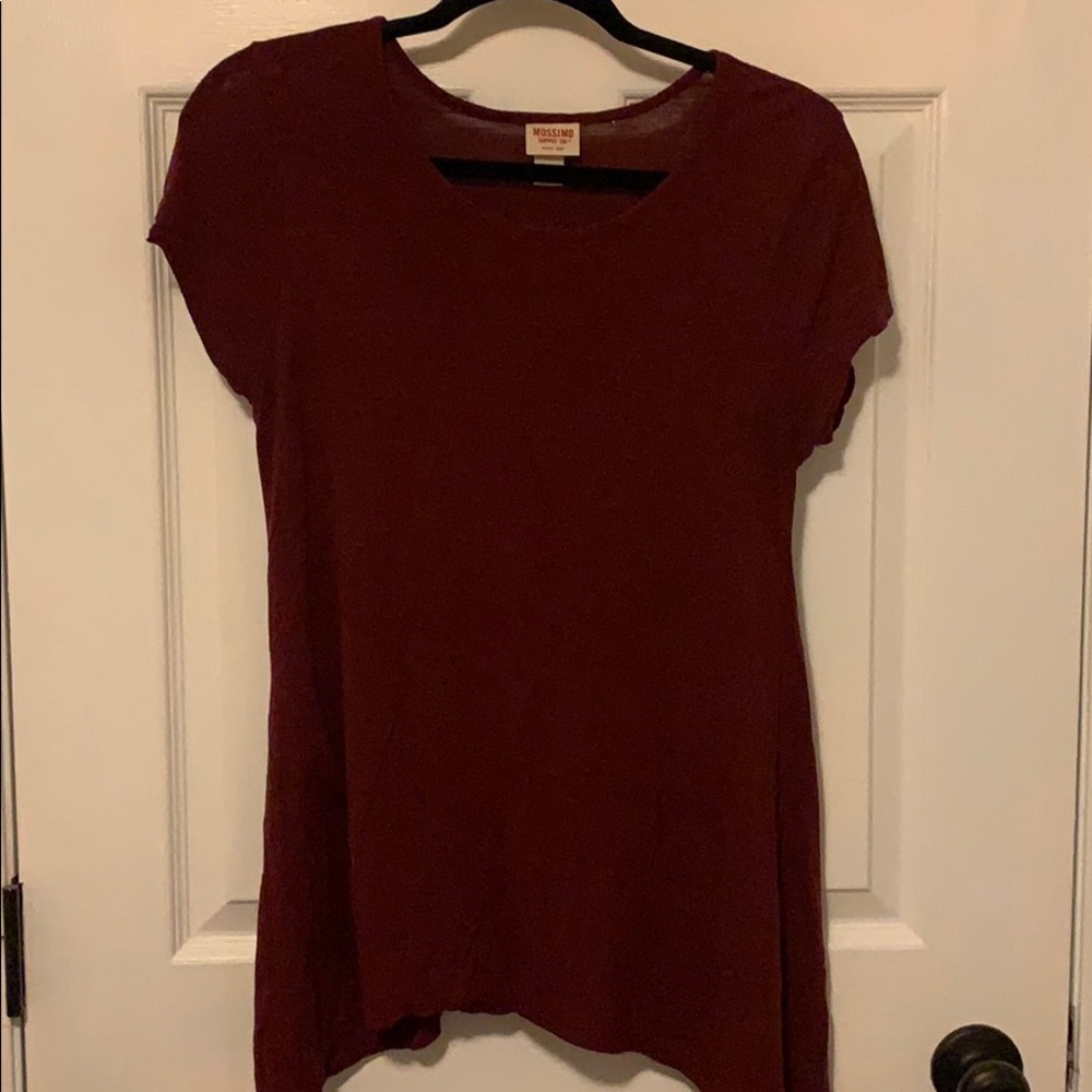 Wine colored t-shirt